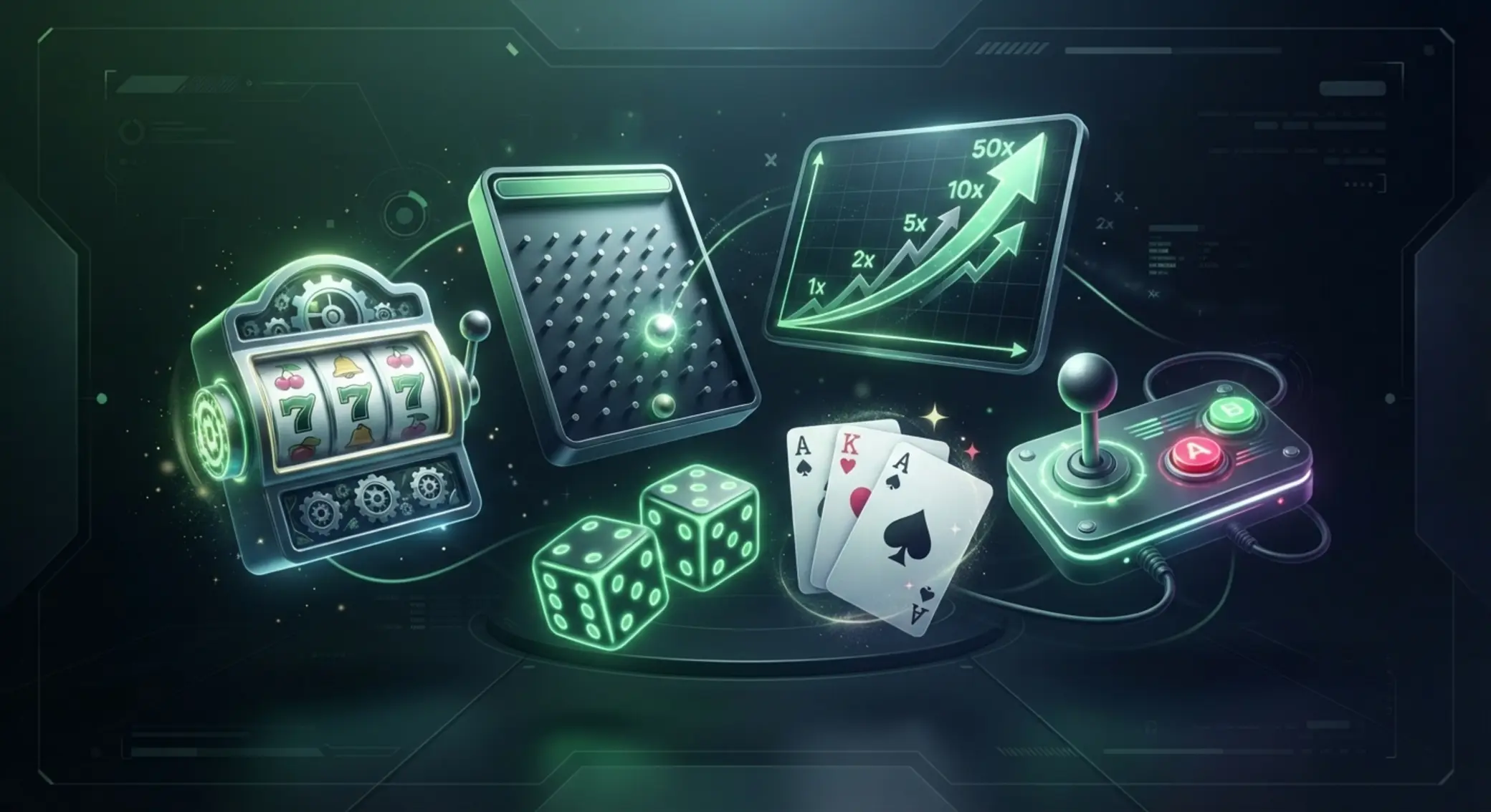 Icons showing different BetX game categories