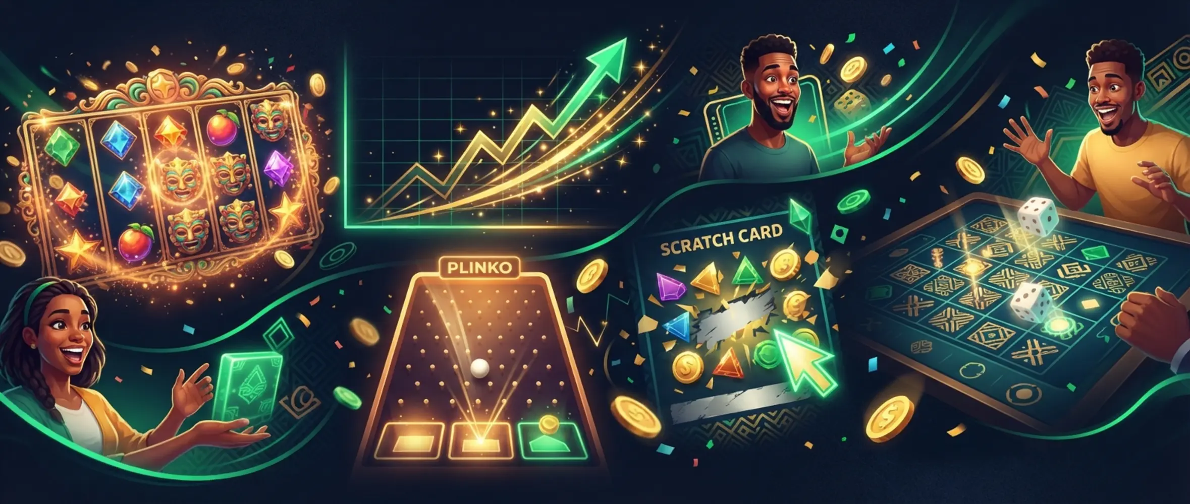 BetX games banner with slots, crash, plinko and instant game visuals