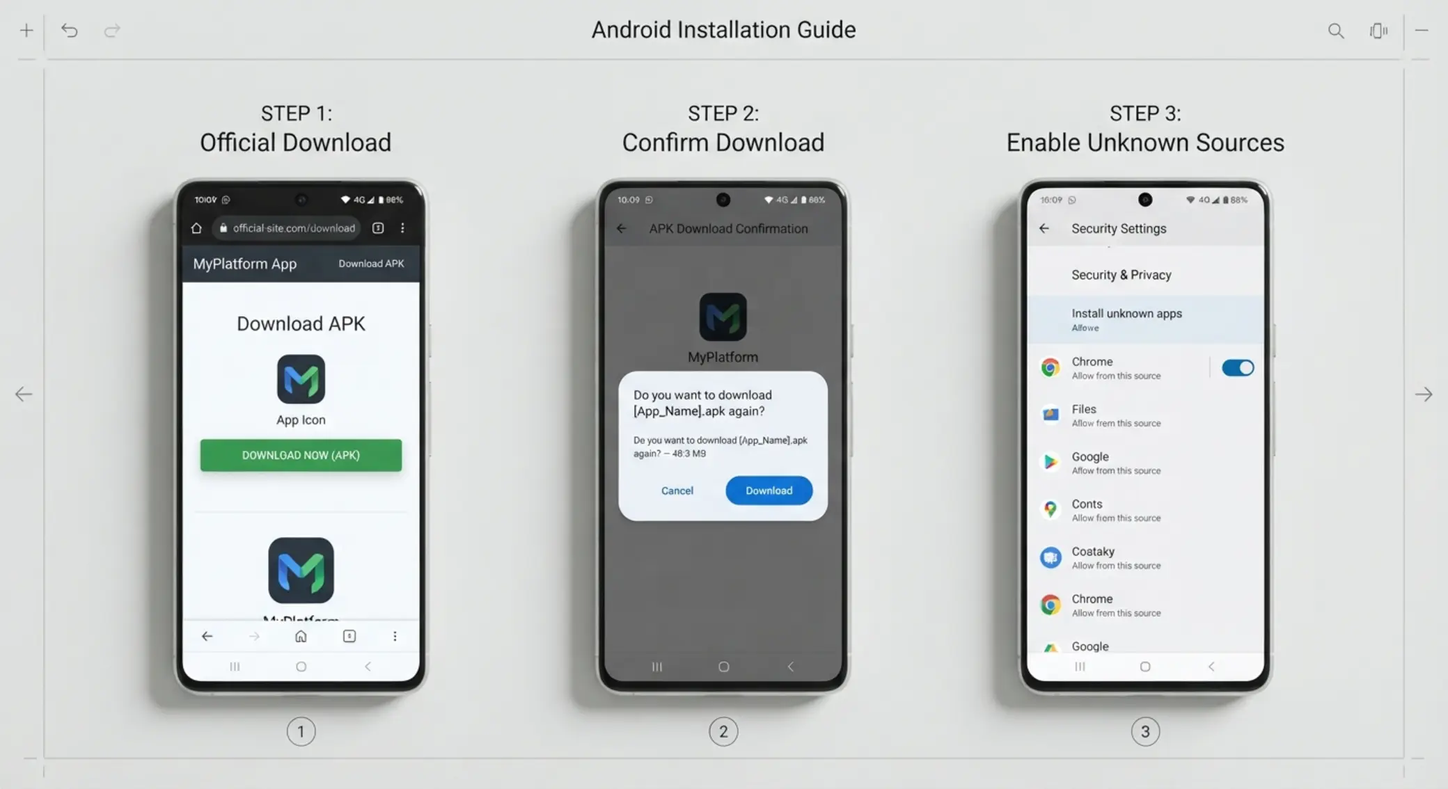 Android APK installation steps on smartphone for BetX mobile app