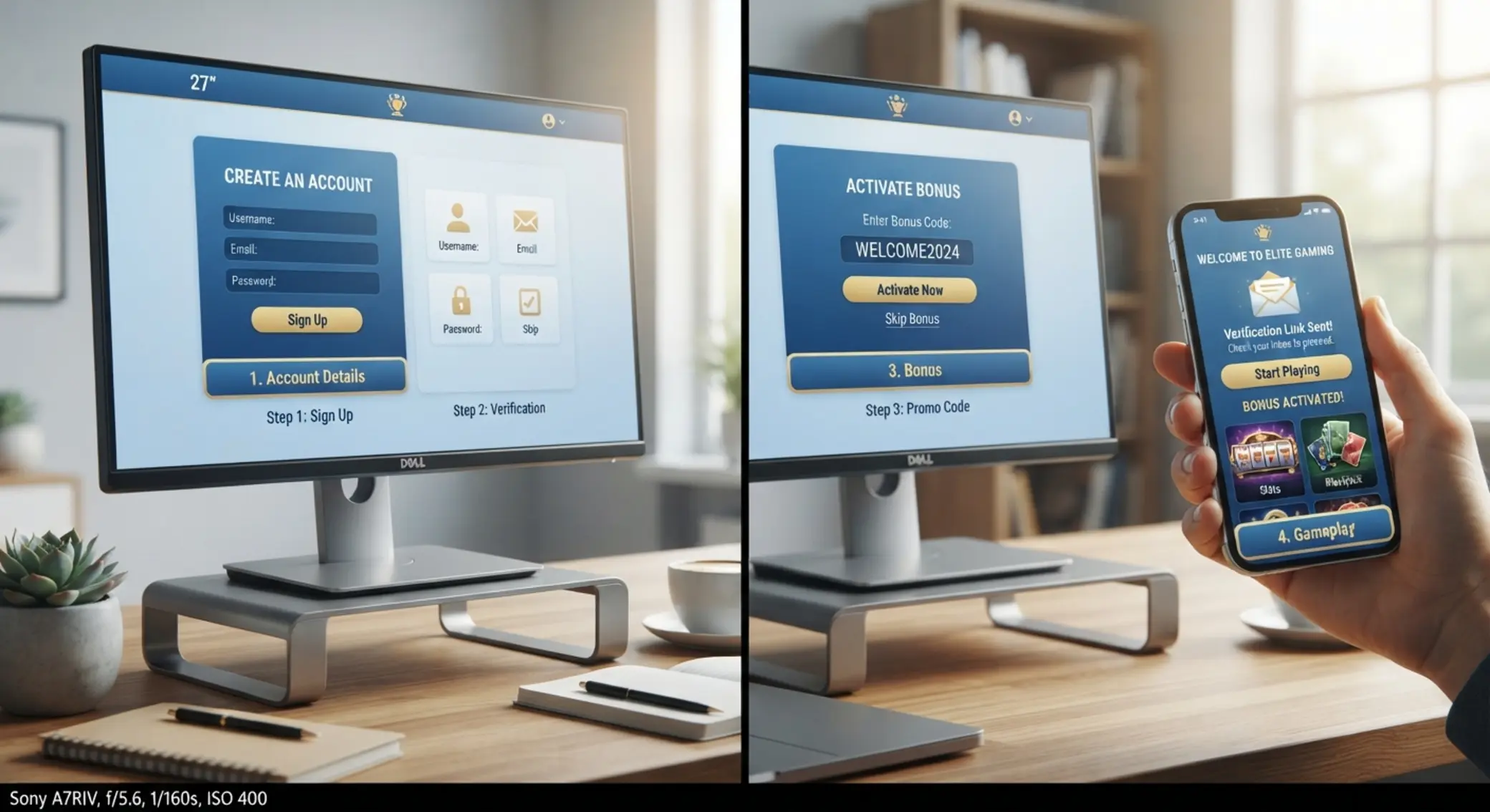 Step by step BetX registration and no deposit bonus activation process