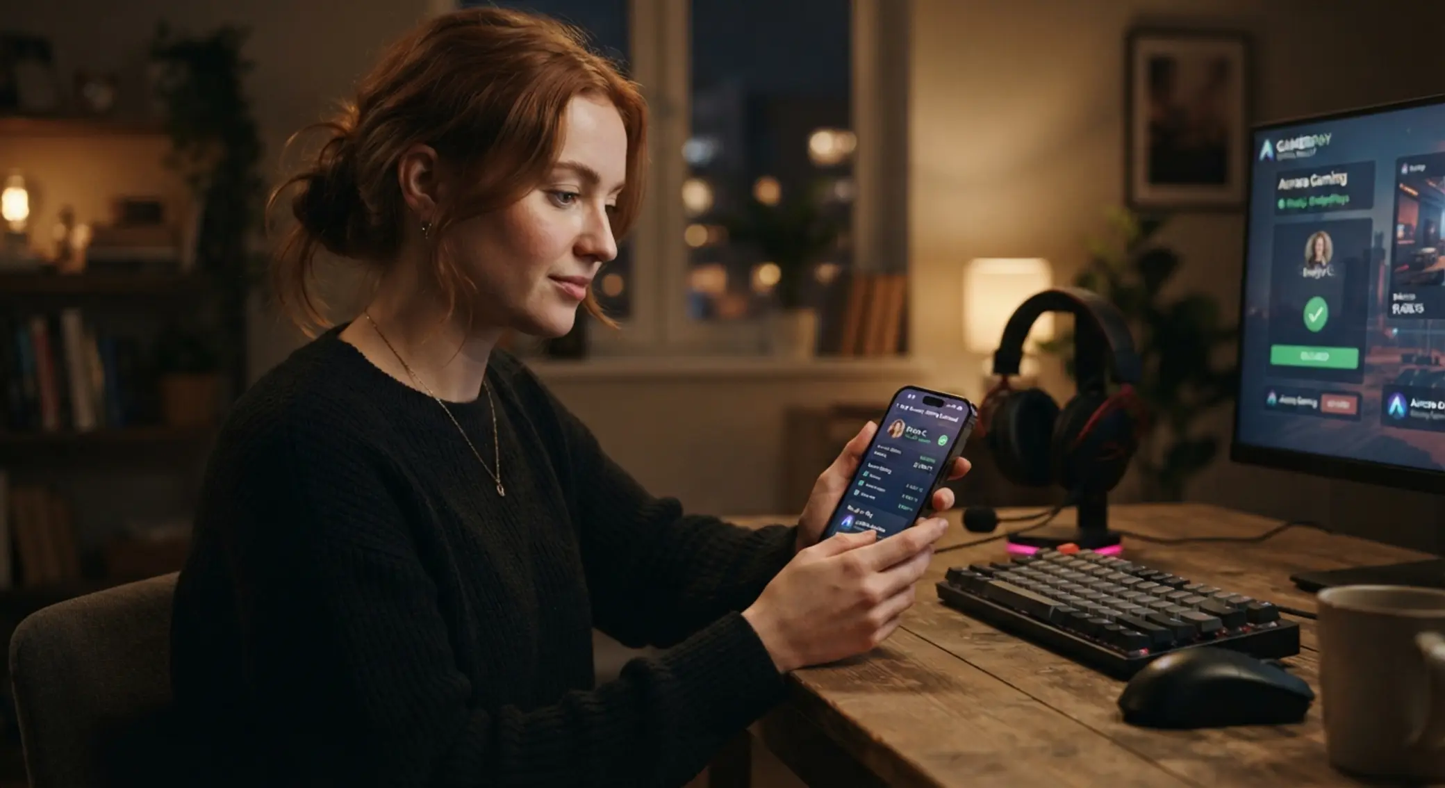 Player verifying Skrill account on smartphone before using BetX